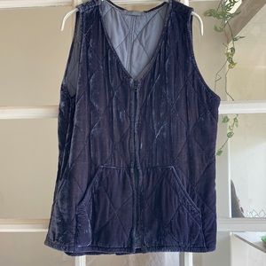 Cut Loose velvet vest